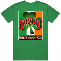 Saranac Irish Red Ale Beer Brew Ireland T Shirt