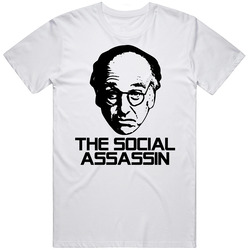 Larry David Social Assasin Curb Your Enthusiasm Tv Show T Shirt