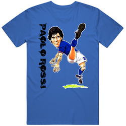 Paolo Rossi Italy Italian Azzuri Soccer T Shirt