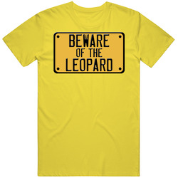 Hitchhikers Guide Beware Of Leopard Movie T Shirt