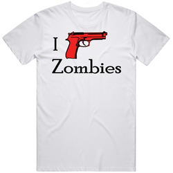 I Shoot Zombies Funny Joke Monster T Shirt