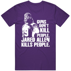 Jared Allen Defense Minnesota Football Sacks T Shirt
