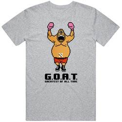 King Hippo Mike Tyson Punch Out Nes Greastest Of All Time Goat T Shirt