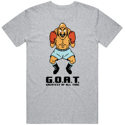 Bald Bull Mike Tyson Punch Out Nes Greastest Of All Time Goat T Shirt