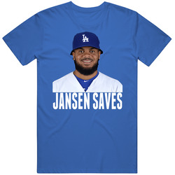 Kenley Jansen Saves Los Angeles Closer Pitcher Baseball T Shirt