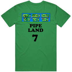 Super Mario Brothers 3 Pipe Land 7 Nes Video Game T Shirt