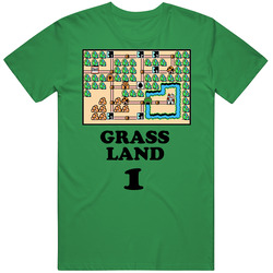 Super Mario Brothers 3 Grass Land 1 Nes Video Game T Shirt