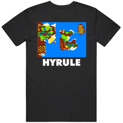 Zelda 2 Adventures Of Link Map Nes Video Game T Shirt