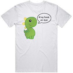 All My Friends Are Dead Funny Dinosaur Cute T Shirt