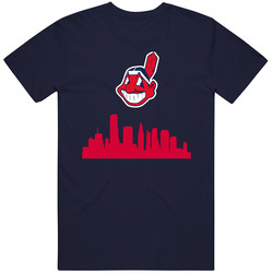 Cleveland Indians Skyline Baseball Tribe Sports T Shirt
