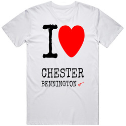 I Love Chester Bennington Linkin Park Tribute Music T Shirt