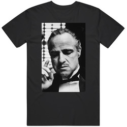 The Godfather Don Vito Corleone Face Mafia Movie Cool Fan T Shirt