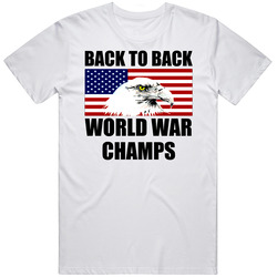 Back To Back World War Champs Usa United States Eagle T Shirt