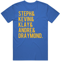 Golden State Basketball Players Team Fan Curry Durant T Shirt
