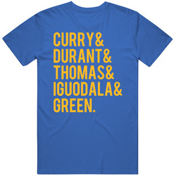 Golden State Basketball Players Team Fan Curry Durant Cool T Shirt