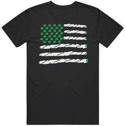 Weed Funny Us Flag Stoner 420 T Shirt
