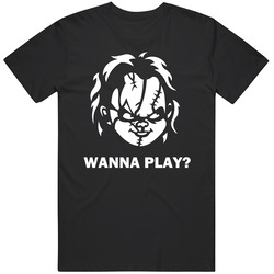 Child's Play Chucky Horror Movie Quote Presto Wanna Play T Shirt