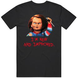 Child's Play Chucky Horror Movie Quote I'm New And Improved 