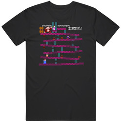 Donkey Kong Level 1 Nes Video Game Cool T Shirt
