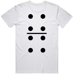 Dominos Tile Card Game Double Four Four Fun Cool T Shirt