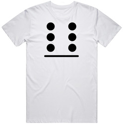 Dominos Tile Card Game Blank Six Fun Cool T Shirt