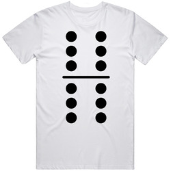 Dominos Tile Card Game Double Six Six Fun Cool T Shirt