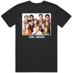 Full House Cast Photo 80s Retro Tv Show T Shirt