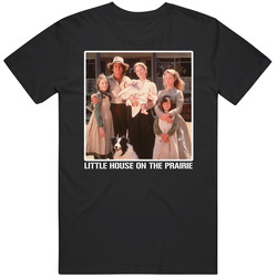 Little House On The Prairie Cast Photo  Retro Tv Show T Shirt