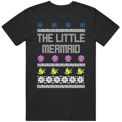 The Little Mermaid Ugly Christmas Style T Shirt