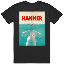 Hammer Jaws Hammerhead Shark Mashup Parody Movie Fan T Shirt