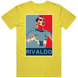 Rivaldo Brazil Soccer Futbol Player Top 100 All Time Sports Fan T Shir