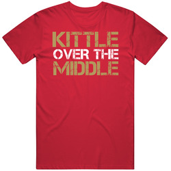 George Kittle Over The Middle San Francisco Football Fan T Shirt
