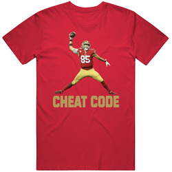 George Kittle Cheat Code San Francisco Sports Football Fan T Shirt