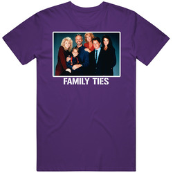Family Ties Cast Photo 80s Retro Tv Show T Shirt