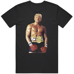 Donald Trump Rocky Balboa Mashup Funny Cool Fan T Shirt
