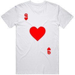 Queen Hearts Playing Card Halloween Costume Funny Cool T Shirt