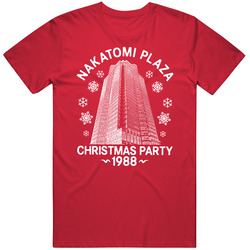 Nakatomi Plaza Christmas Party 1988 Funny Die Hard T Shirt