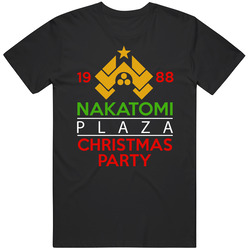 Nakatomi Plaza Christmas Party 1988 Die Hard Action T Shirt