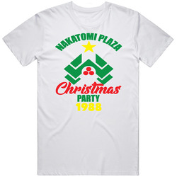 Nakatomi Plaza Christmas Party 1988 Die Hard Movie 80s Cool T Shirt