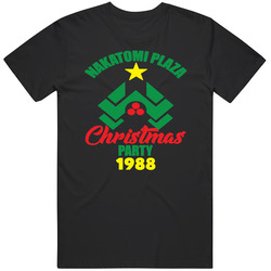 Nakatomi Plaza Christmas Party 1988 Die Hard Movie 80s T Shirt