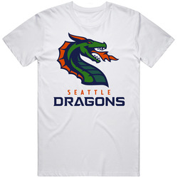 Seattle Dragons Xfl Team Logo Football Fan T Shirt