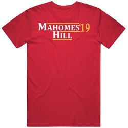 Patrick Mahomes To Tyrek Hill Kansas City Football 2019 T Shirt