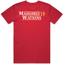 Patrick Mahomes To Sammy Watkins Kansas City Football 2019 T Shirt