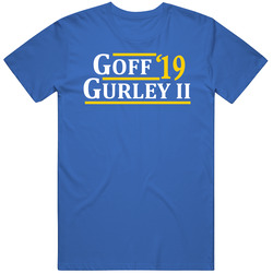 Jared Goff To Todd Gurley Ii Los Angeles Football 2019 T Shirt