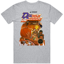 Double Dribble Nes Video Game Cover T Shirt