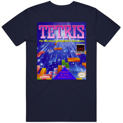 Tetris Nes Video Game Cover T Shirt