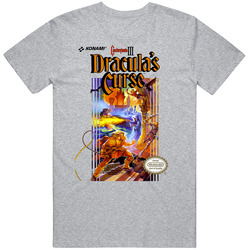 Castlevania Dracula's Curse Nes Video Game Cover T Shirt