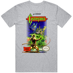 Castlevania Nes Video Game Cover T Shirt