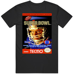 Tecmo Super Bowl Nes Video Game Cover T Shirt