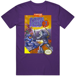 Mega Man 3 Nes Video Game Cover T Shirt